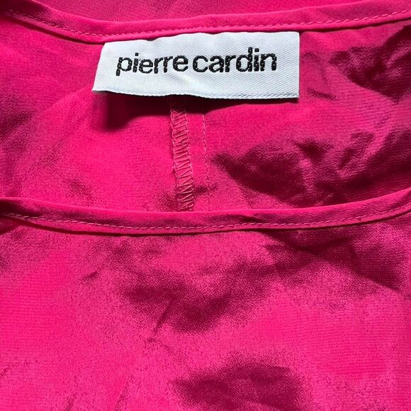 Y2K Pierre Cardin Women's Pink Blouse S barbiecore preppy - Picture 5 of 5